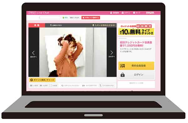 出演サイトはFANZAライブチャット!